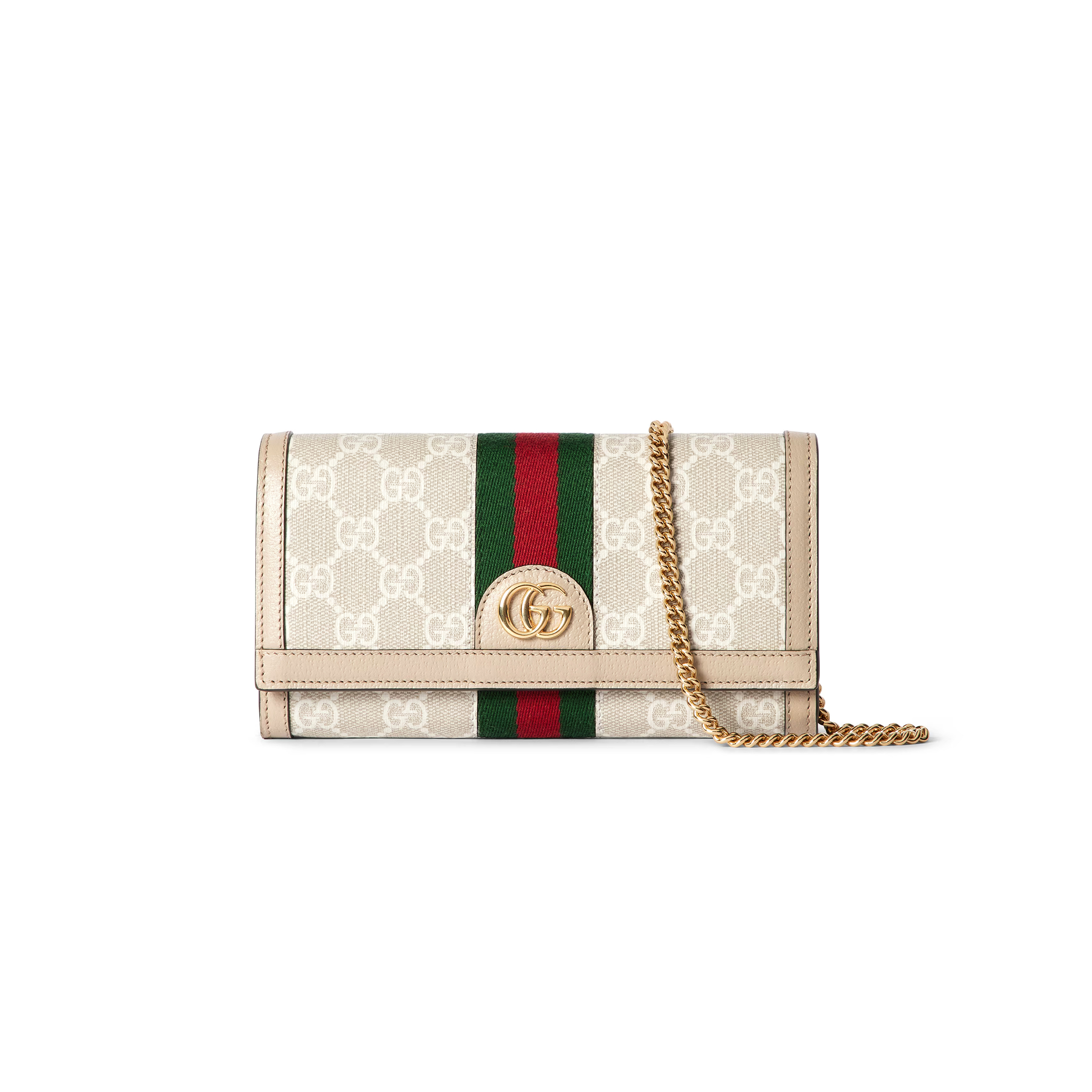 GUCCI OPHIDIA WALLET ON CHAIN 772309 (19*10*3.5cm)